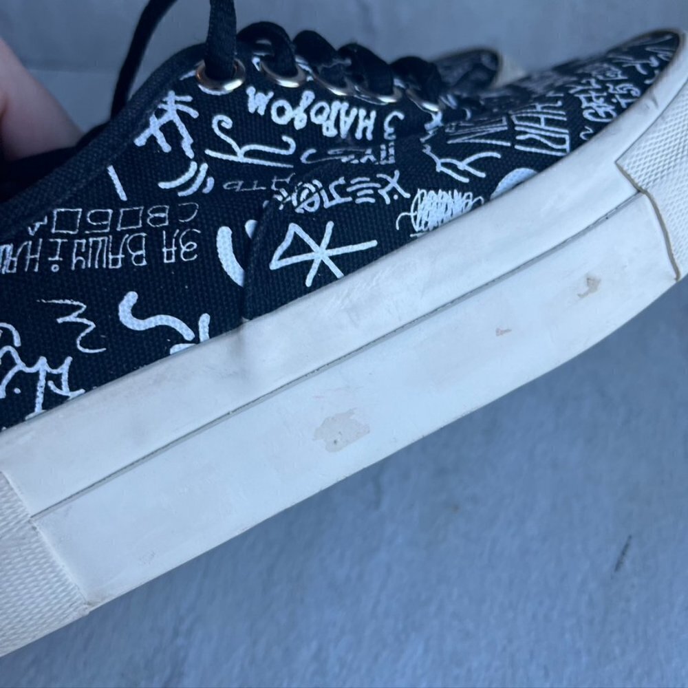 Eytys Black Printed Graffiti Sneakers EU 37 US 7 - Picture 6 of 11